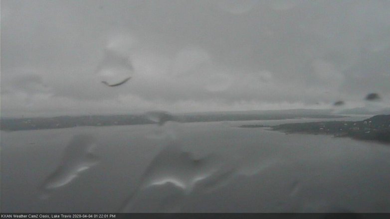 Lake Travis webcam, April 4, 2020 1:25 PM CT
