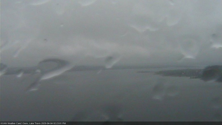 Lake Travis webcam, April 4, 2020 2:25 PM CT