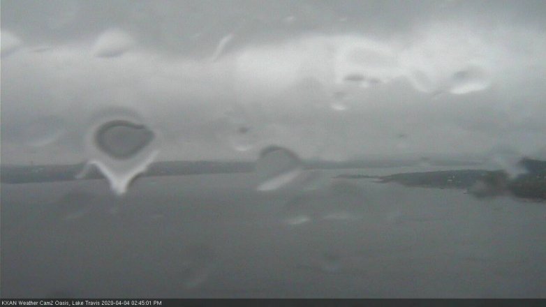 Lake Travis webcam, April 4, 2020 2:45 PM CT