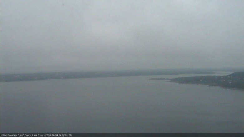 Lake Travis webcam, April 4, 2020 4:25 PM CT