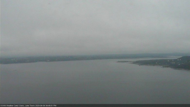 Lake Travis webcam, April 4, 2020 4:45 PM CT