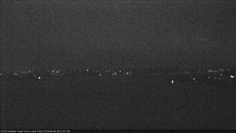 Lake Travis webcam, April 4, 2020 8:25 PM CT