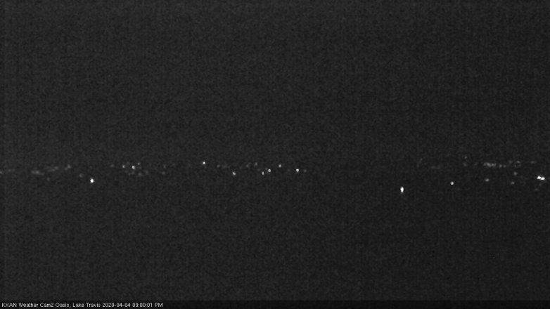Lake Travis webcam, April 4, 2020 9:00 PM CT