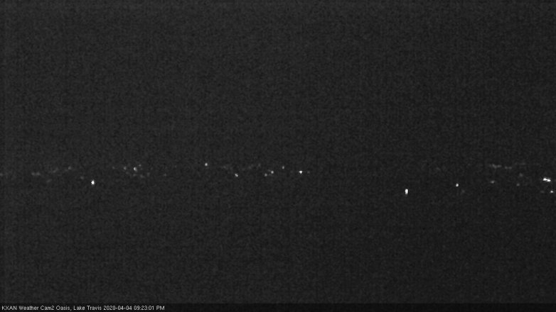 Lake Travis webcam, April 4, 2020 9:25 PM CT