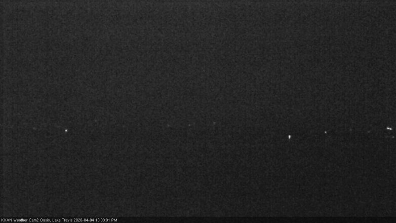 Lake Travis webcam, April 4, 2020 10:00 PM CT