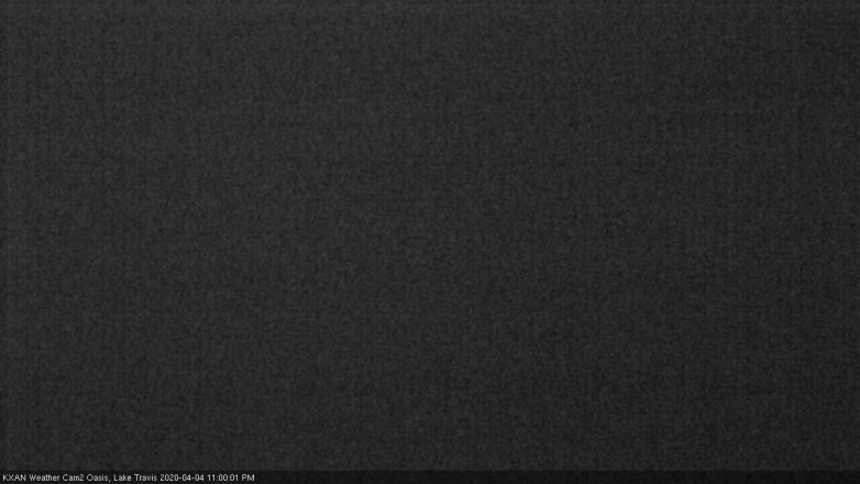Lake Travis webcam, April 4, 2020 11:00 PM CT