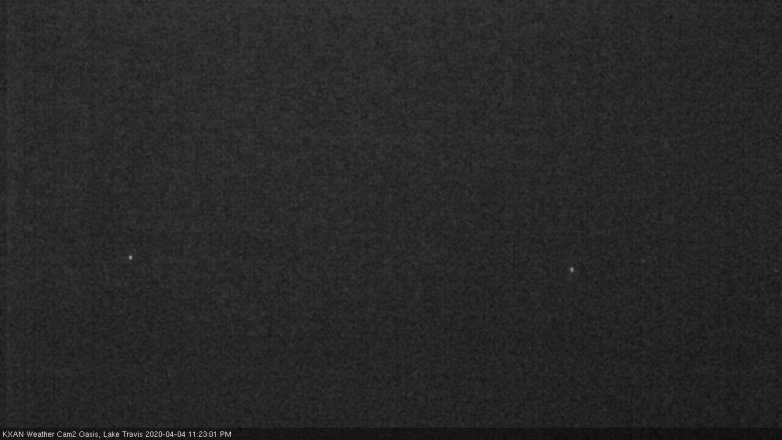 Lake Travis webcam, April 4, 2020 11:25 PM CT