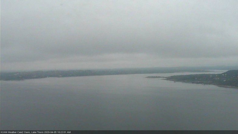 Lake Travis webcam, April 5, 2020 10:25 AM CT
