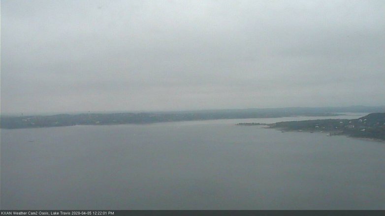 Lake Travis webcam, April 5, 2020 12:25 PM CT
