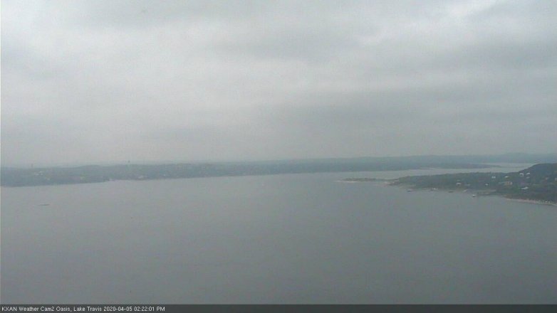 Lake Travis webcam, April 5, 2020 2:25 PM CT
