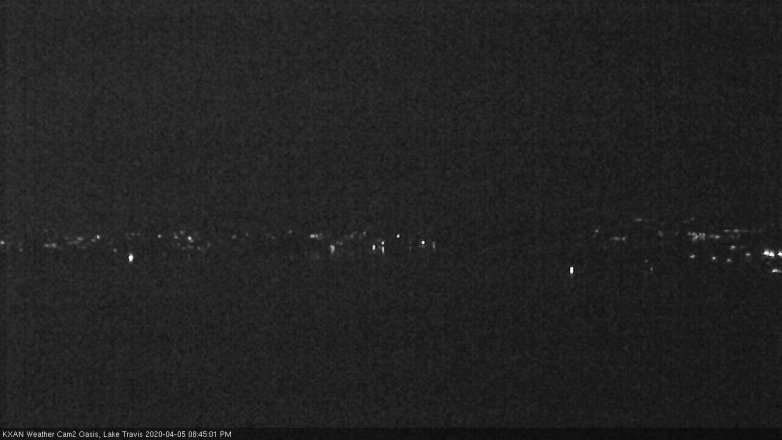 Lake Travis webcam, April 5, 2020 8:45 PM CT