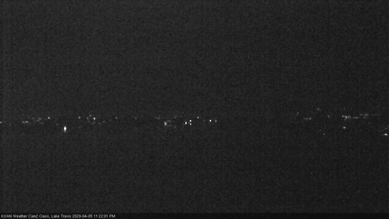 Lake Travis webcam, April 5, 2020 11:25 PM CT