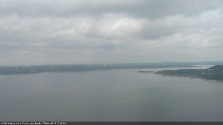 Lake Travis webcam, April 6, 2020 12:25 PM CT