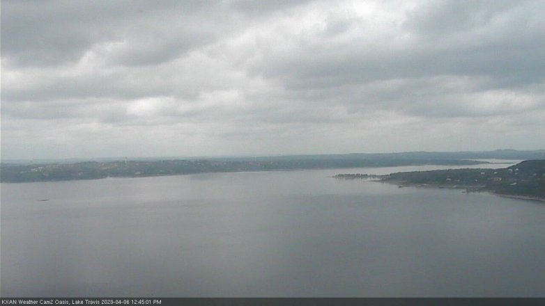 Lake Travis webcam, April 6, 2020 12:45 PM CT