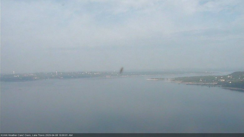 Lake Travis webcam, April 8, 2020 10:00 AM CT