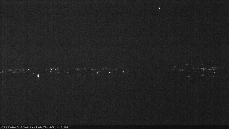 Lake Travis webcam, April 8, 2020 10:25 PM CT