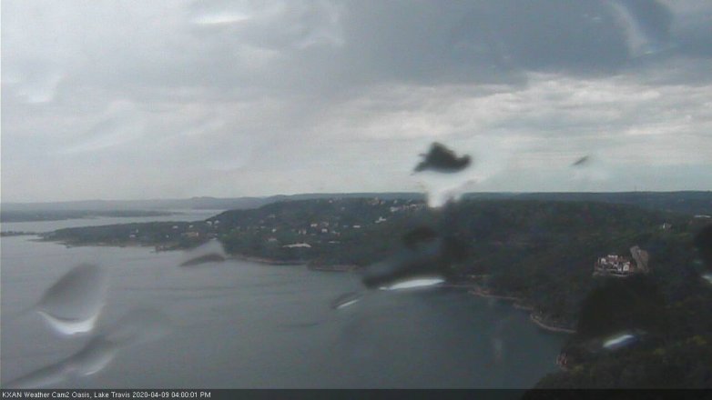 Lake Travis webcam, April 9, 2020 4:00 PM CT