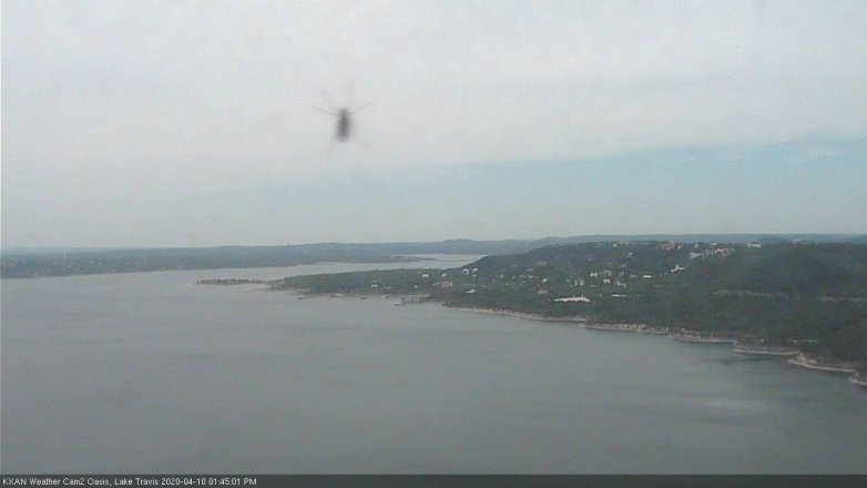 Lake Travis webcam, April 10, 2020 1:45 PM CT