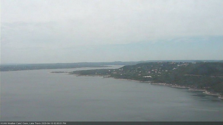 Lake Travis webcam, April 10, 2020 2:00 PM CT