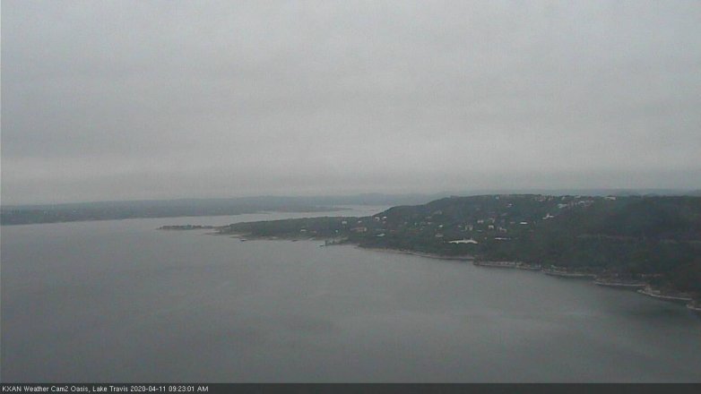 Lake Travis webcam, April 11, 2020 9:25 AM CT