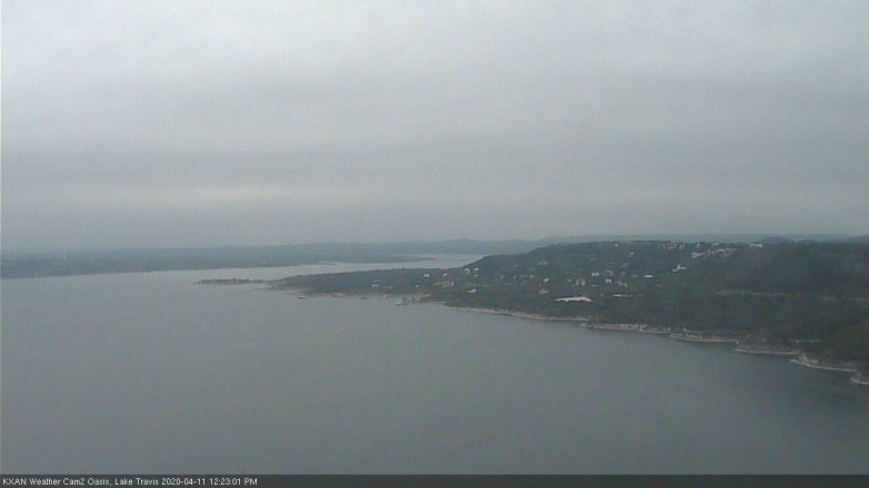 Lake Travis webcam, April 11, 2020 12:25 PM CT