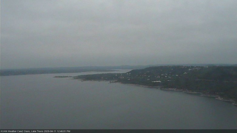 Lake Travis webcam, April 11, 2020 12:45 PM CT