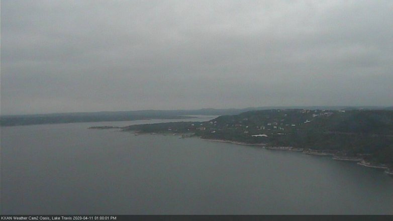 Lake Travis webcam, April 11, 2020 1:00 PM CT