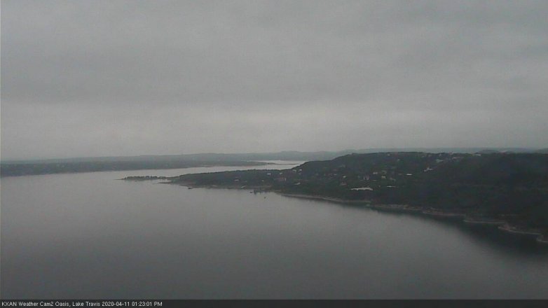 Lake Travis webcam, April 11, 2020 1:25 PM CT