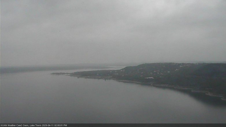 Lake Travis webcam, April 11, 2020 2:00 PM CT