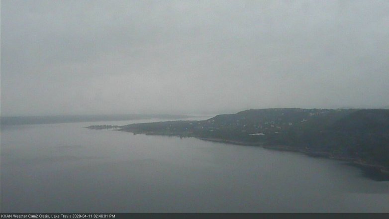 Lake Travis webcam, April 11, 2020 2:45 PM CT
