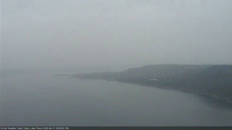 Lake Travis webcam, April 11, 2020 3:00 PM CT