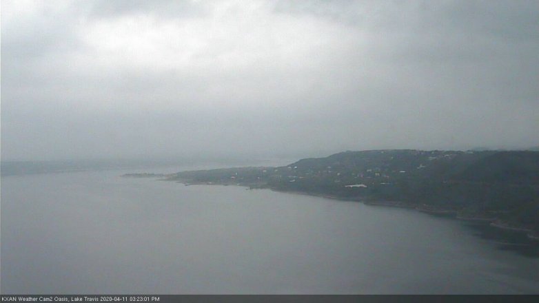 Lake Travis webcam, April 11, 2020 3:25 PM CT