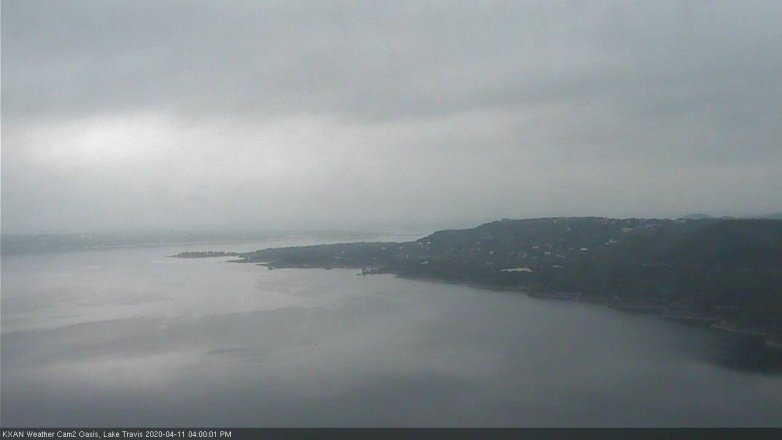 Lake Travis webcam, April 11, 2020 4:00 PM CT