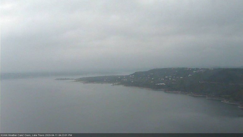 Lake Travis webcam, April 11, 2020 4:25 PM CT