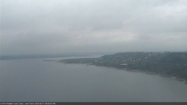 Lake Travis webcam, April 11, 2020 5:00 PM CT