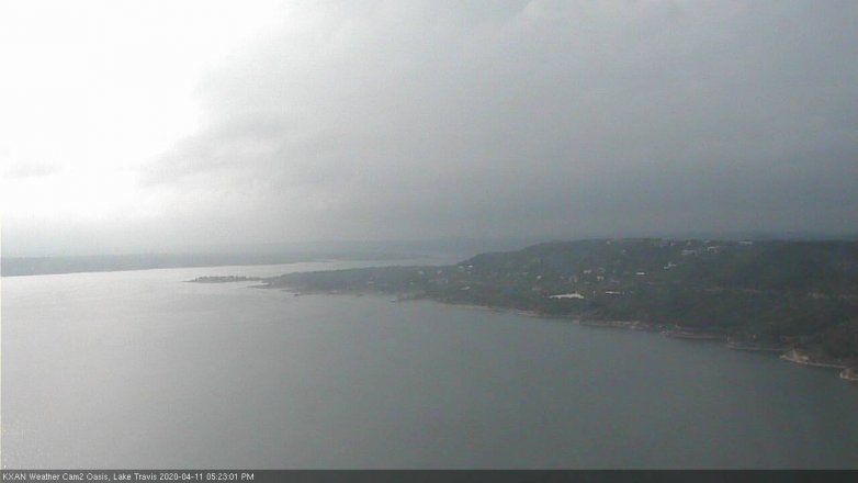 Lake Travis webcam, April 11, 2020 5:25 PM CT