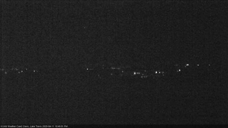 Lake Travis webcam, April 11, 2020 10:45 PM CT