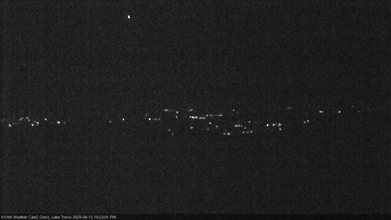 Lake Travis webcam, April 12, 2020 10:25 PM CT