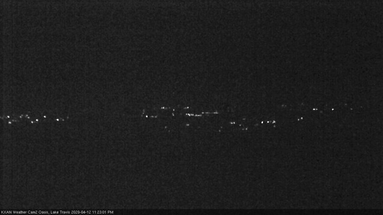Lake Travis webcam, April 12, 2020 11:25 PM CT