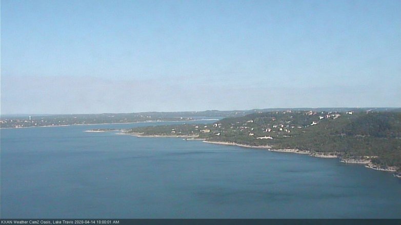 Lake Travis webcam, April 14, 2020 10:00 AM CT