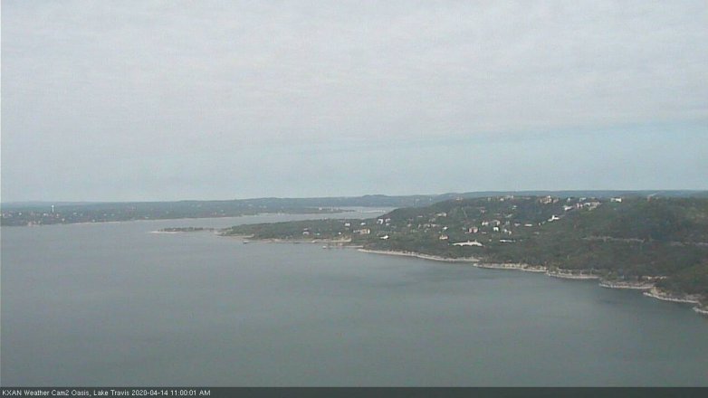 Lake Travis webcam, April 14, 2020 11:00 AM CT