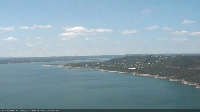 Lake Travis webcam, April 14, 2020 2:00 PM CT