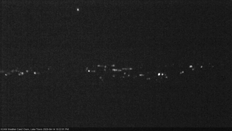 Lake Travis webcam, April 14, 2020 10:25 PM CT