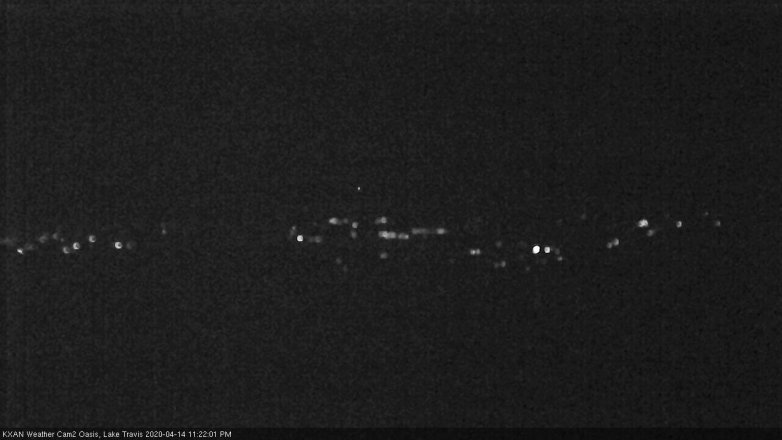 Lake Travis webcam, April 14, 2020 11:25 PM CT