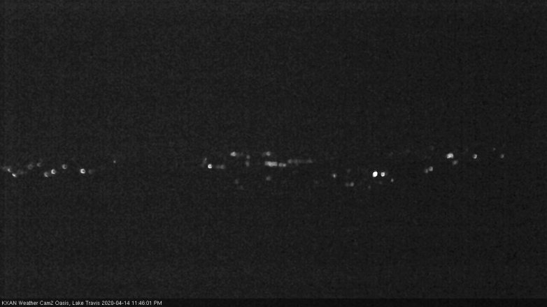 Lake Travis webcam, April 14, 2020 11:45 PM CT