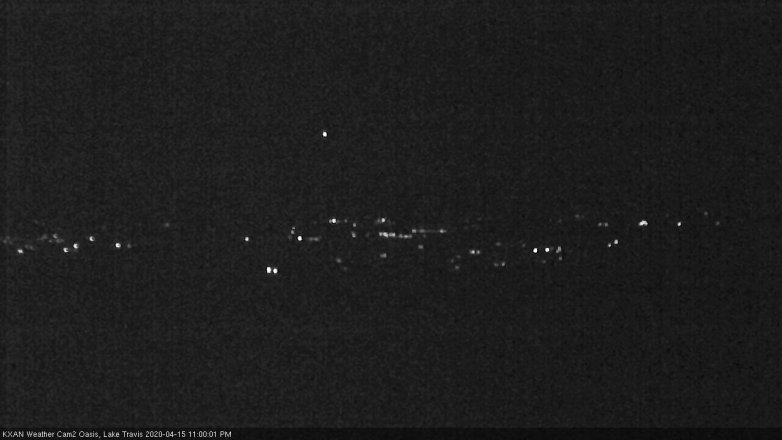 Lake Travis webcam, April 15, 2020 11:00 PM CT