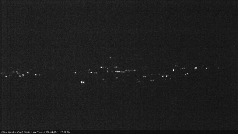 Lake Travis webcam, April 15, 2020 11:25 PM CT