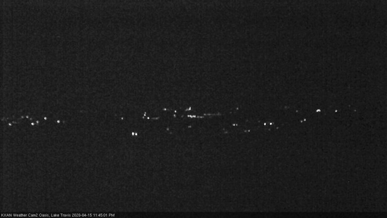 Lake Travis webcam, April 15, 2020 11:45 PM CT