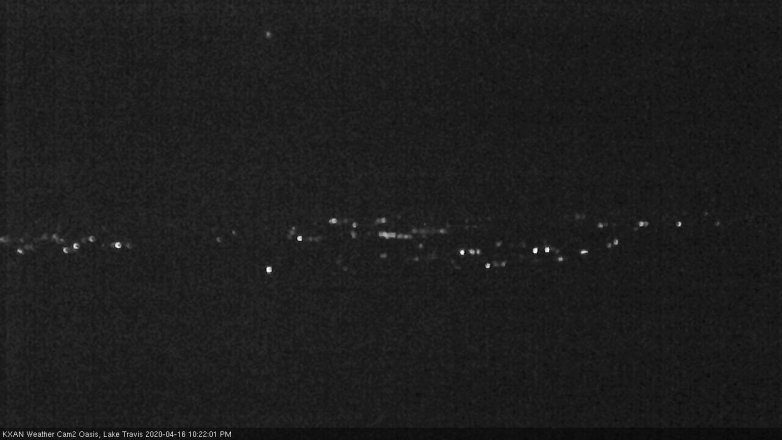 Lake Travis webcam, April 16, 2020 10:25 PM CT