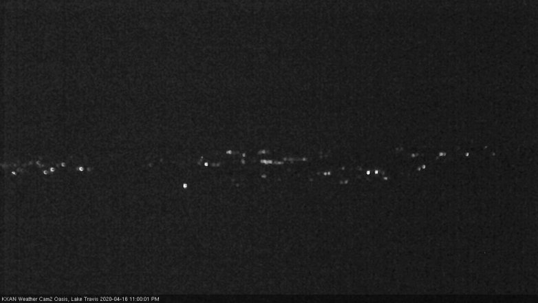 Lake Travis webcam, April 16, 2020 11:00 PM CT